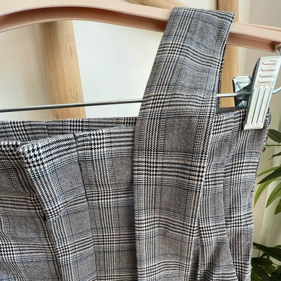 Plaid high waisted wide leg pants - Picture 4 of 4